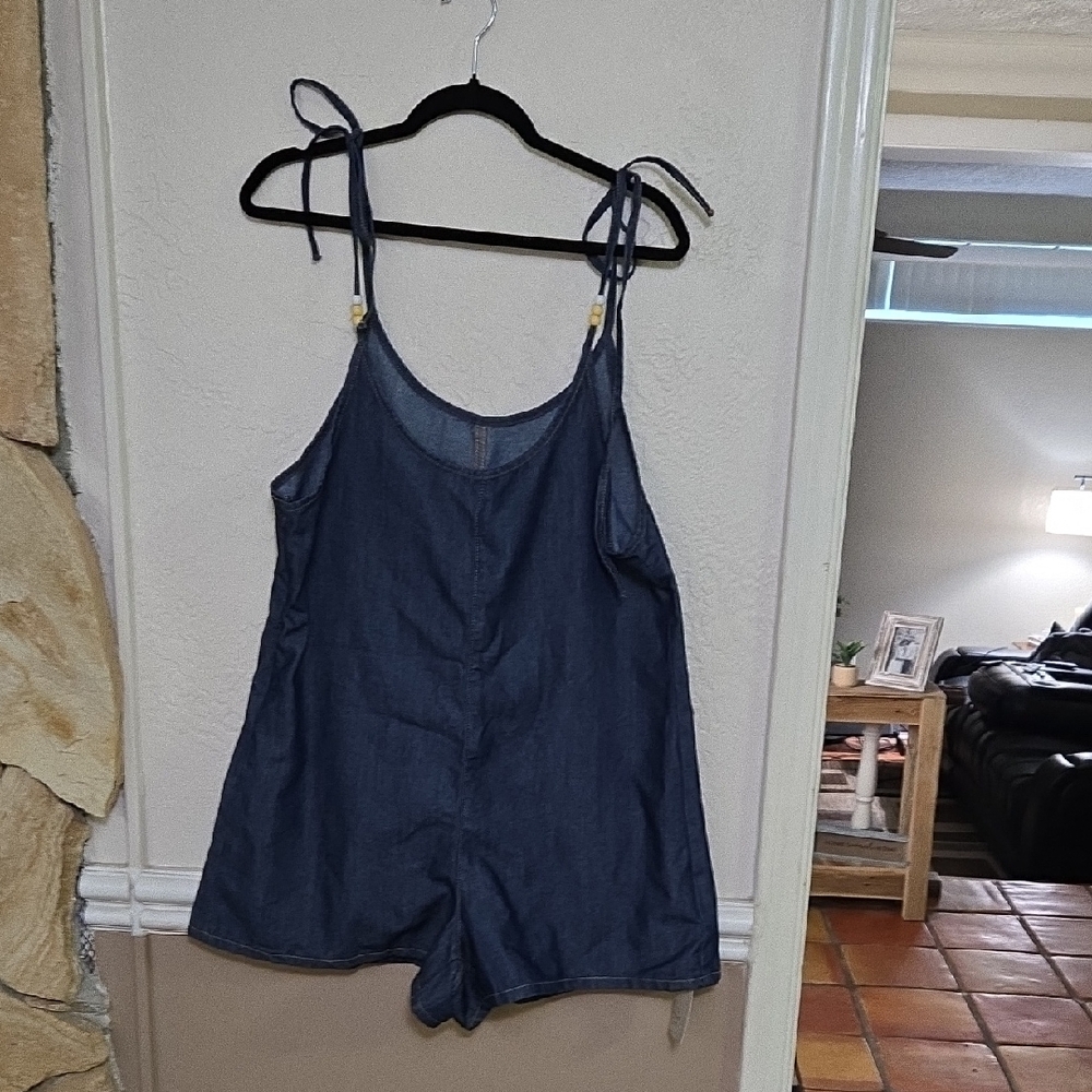 ME Makeover Essentials Blue Denim Romper